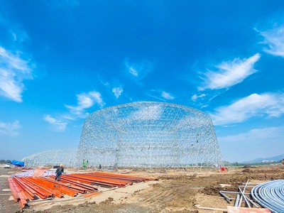 肥東橋頭集鎮 總投資16億元農業溫室項目如火如荼建設中